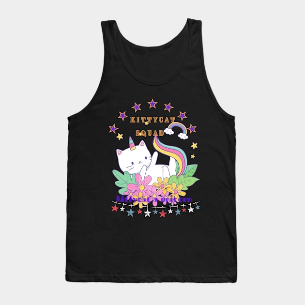 kitty cat squad Tank Top by yayashop